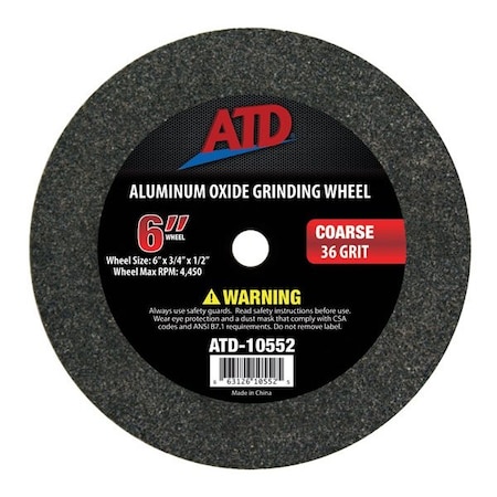 Atd Tools ATD 6-inch Coarse Grit Grinding Wheel 10552